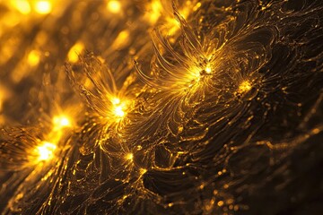 solar surface with solar flares. close-up