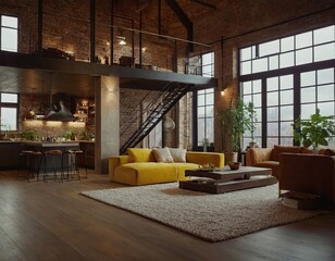 Fototapeta premium Loft style interior