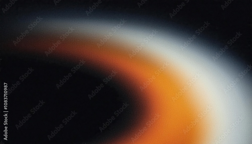 Fototapete dynamic gradient flow. vibrant abstract gradient of fiery orange and cool blue hues with a textured 