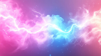 稲妻の壁紙　青と紫の雷