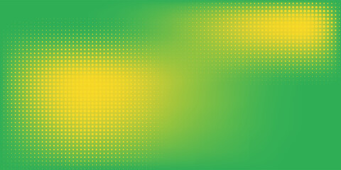 Dots halftone yellow green color pattern gradient texture background.