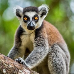 Obraz premium The Rich Biodiversity of Madagascar’s Rainforests, Home to Unique Wildlife Species Such as Lemurs