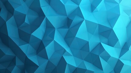 Obraz premium Abstract Blue Triangle Geometric Low Poly Background Texture