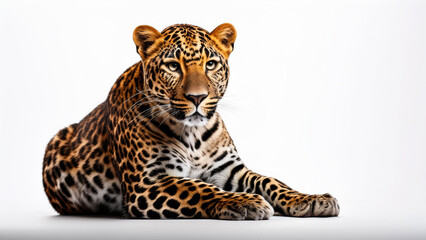 Obraz premium Relaxed leopard resting.