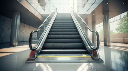 Obraz premium A photo of a clean and vacant stair climber.