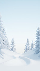 Obraz premium Peaceful Winter Landscape 