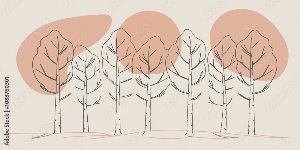 Aufkleber sunlit glade a tranquil clearing bathed in golden sunlight where a gentle wind stirs the leaves over