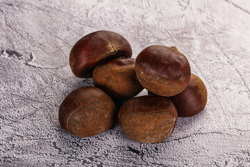 Obraz premium Tasty delicous brown natural Chestnut