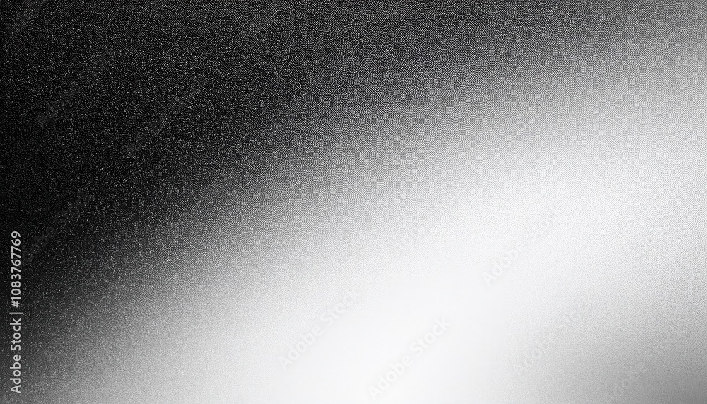 Leinwandbilder Abstract Gradient Metallic Texture. Versatile Black to White Background for Design Projects, Web Interfaces, Advertising, and Modern Graphic Applications with Subtle Grainy Finish and Depth