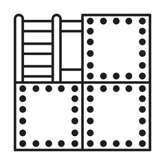 Drywall icon vector on white background