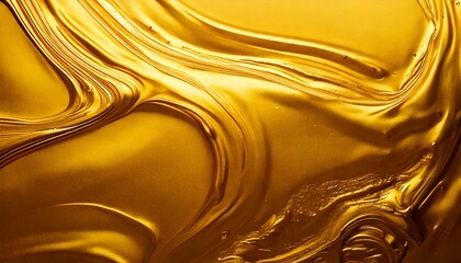 Liquid gold colored template texture background