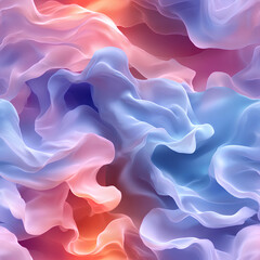 Obraz premium High resolution illustrations of misty pastel clouds, ethereal and flowing shapes, dreamy abstract gradients, light and airy feel, seamless design