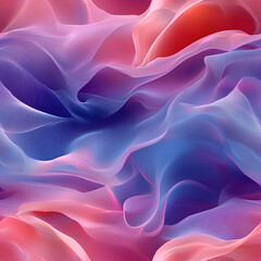 Obraz premium High resolution illustrations of abstract pastel waves, gentle feathered swirls, soft and dreamy textures, calming fluid motion, seamless design