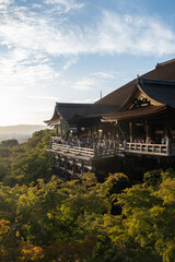Kiyomizu-dera is a Buddhist temple located in eastern Kyoto, Japan. The temple is part of the Historic Monuments of Ancient Kyoto UNESCO World Heritage Site. 