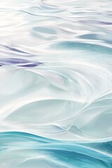 Fototapeta premium Abstract Water Fluid Art – Dynamic Glossy Swirl with Wave-like Texture Versatile for Nature Ads, Fantasy Themes, and Design Variations