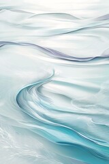 Obraz premium Abstract Water Fluid Art – Dynamic Glossy Swirl with Wave-like Texture Versatile for Nature Ads, Fantasy Themes, and Design Variations