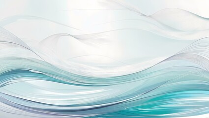 Abstract Water Fluid Art &ndash; Dynamic Glossy Swirl with Wave-like Texture Versatile for Nature Ads, Fantasy Themes, and Design Variations