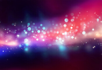 Obraz premium Abstract background with soft blue and orange bokeh.