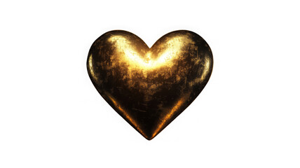Fototapeta premium Glass transparent isolated heart. Realistic soap bubble in the shape of a heart, glare, light and sparkles. Glossy holographic chrome futuristic decoration element.