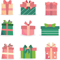 set of gift boxes