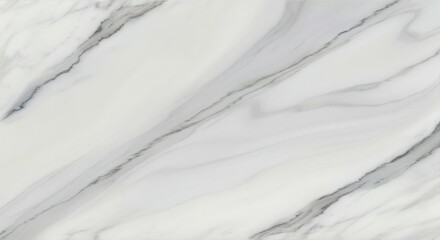 Obraz premium Elegance in Stone: Top-Down View of White Marble Slab with Grey Veins