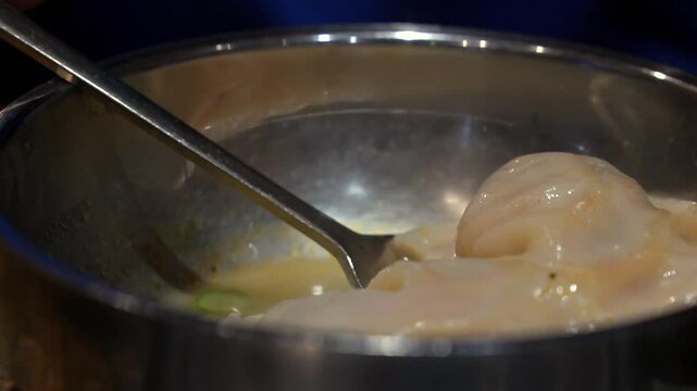 먹을것, 요리, 수프, 끓는, 식사, 미식가, 점심, 소스, 쉐프, hot, 숟가락, 만두, 한식