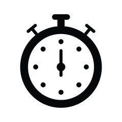 Obraz premium Icon of a stopwatch for timing or tracking duration