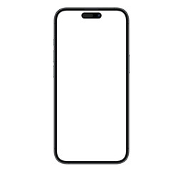 Mockup / template 2025. Smartphone with blank screen for your design. PNG 24
