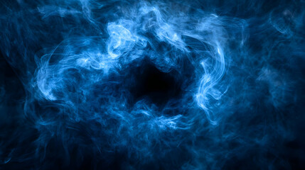 Obraz premium Abstract Blue Smoke Background Illustration