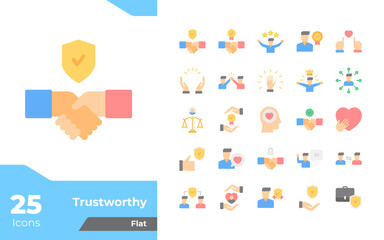 Trustworthy Flat Icons