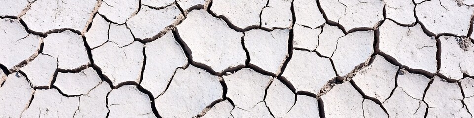 Fototapeta premium Surface of cracked dry earth highlighting drought, Concept illustration of global climate issues, global warming, climate change, drought, resource scarcity 
