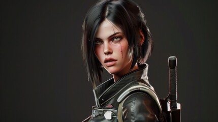 Naklejka premium The Magic of Character Rendering Template: Unleashing Creativity