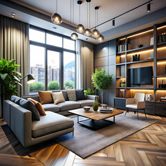 Fototapeta premium Contemporary Living Room Design