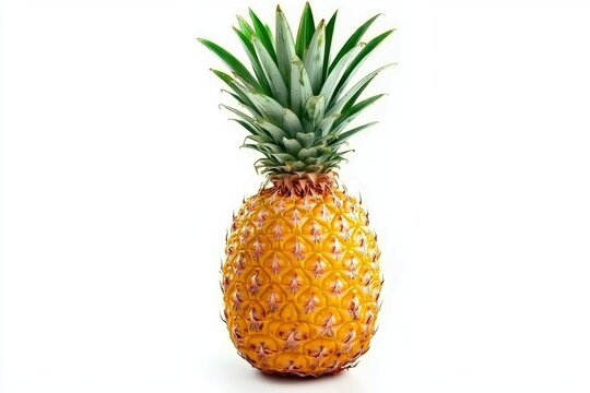 Ananas Ganz Frucht Nahaufnahme Tropische Frucht Lebensmittel Fotografie Exotik Gesundheit Studioaufnahme Sommer Frische Vitamin C Detailaufnahme Obst Natur &Auml;sthetik Minimalis