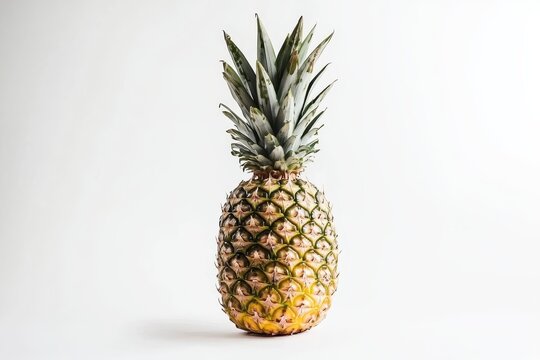 Ananas Ganz Frucht Nahaufnahme Tropische Frucht Lebensmittel Fotografie Exotik Gesundheit Studioaufnahme Sommer Frische Vitamin C Detailaufnahme Obst Natur &Auml;sthetik Minimalis