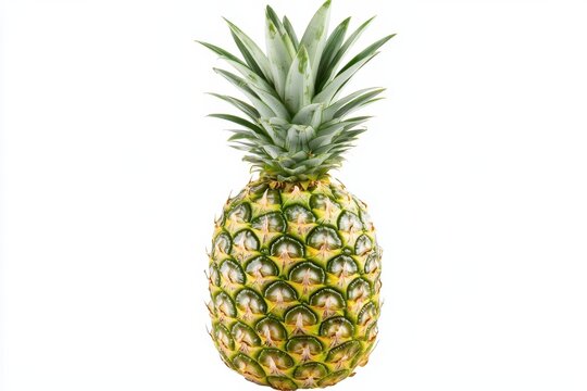 Ananas Ganz Frucht Nahaufnahme Tropische Frucht Lebensmittel Fotografie Exotik Gesundheit Studioaufnahme Sommer Frische Vitamin C Detailaufnahme Obst Natur &Auml;sthetik Minimalis