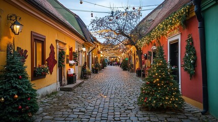 Fototapeta premium street in the old town country