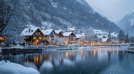 Fototapeta premium house on the lake