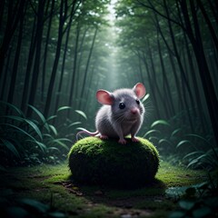 mouse in the forest