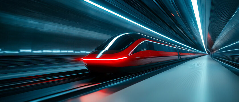 High-Tech Infrastructure of an Underground Hyperloop Hub

