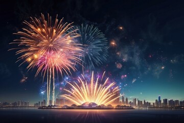 2025 New Year Celebration - Champagne And Clock For Countdown - Toast Cheering With Abstract Defocused Background