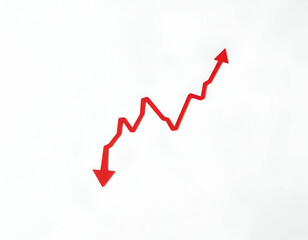 Obraz premium graph with arrow