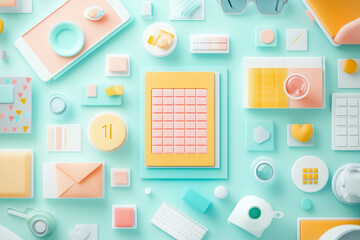 Minimalist Flat Design, Time Management Tips