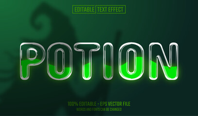 potion editable text effect