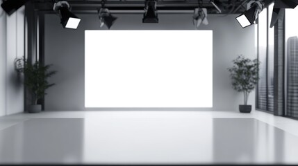 interior with spotlights