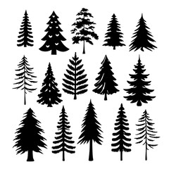 Christmas Tree silhouette, tree silhouette , christmas tree silhouette vector, christmas tree