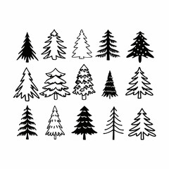 Christmas Tree silhouette, tree silhouette , christmas tree silhouette vector, christmas tree