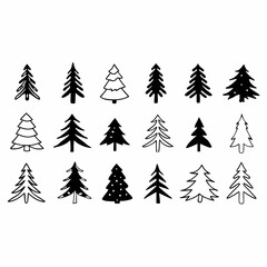 Christmas Tree silhouette, tree silhouette , christmas tree silhouette vector, christmas tree