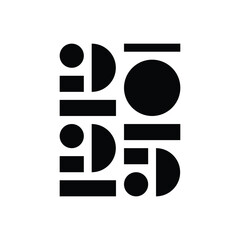 A 2025 creative symbol represents innovation, growth, and futuristic aspirations. Modern design elements, bold numbers and dynamic typography to convey optimism and new beginnings for the year ahead.