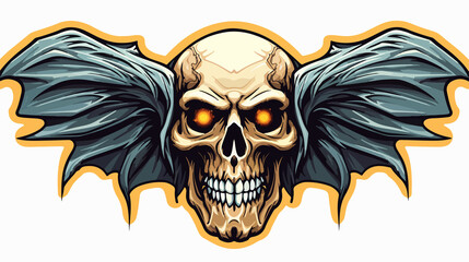 Obraz premium Traditional Style Tattoo Sticker of Deaths H